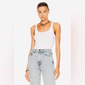 Wolford Jamaika Bodysuit Scoopneck White Size Small